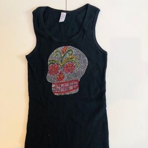 NWOT DIA DE LOS MUERTOS SKULL TANK